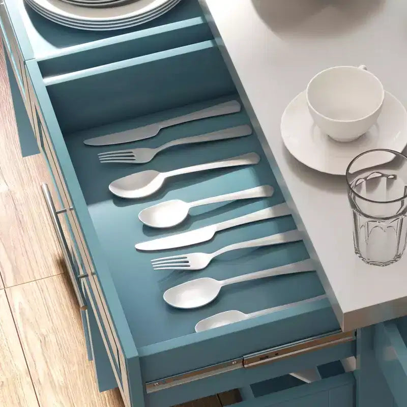 Rolling Kitchen Cart on Wheels with Stainless Steel Top, 2 Drawers, Spice, Knife and Towel Rack