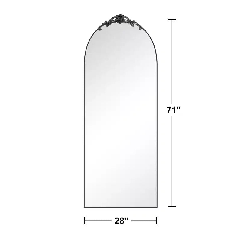 Vintage Arched Full Length Standing Mirror