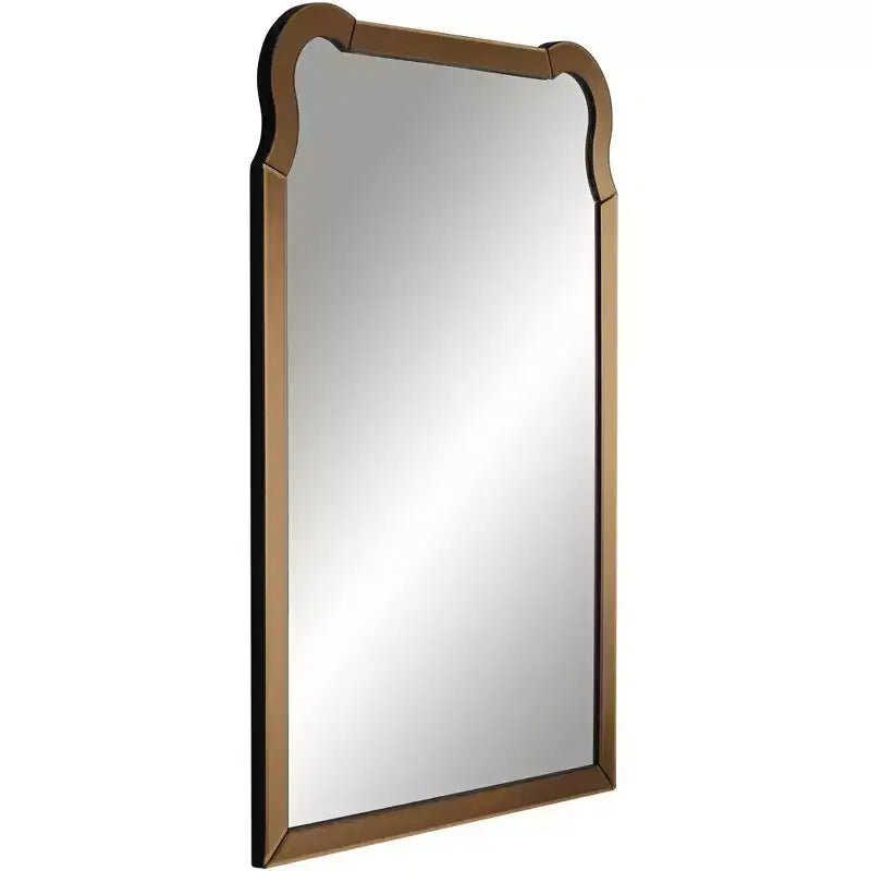 27 x 39 Warm Gold Rectangular Wall Mirror