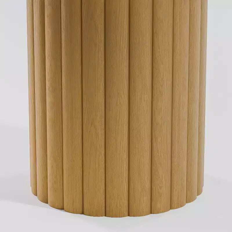 46" Round Solid Wood Dining Table for 4