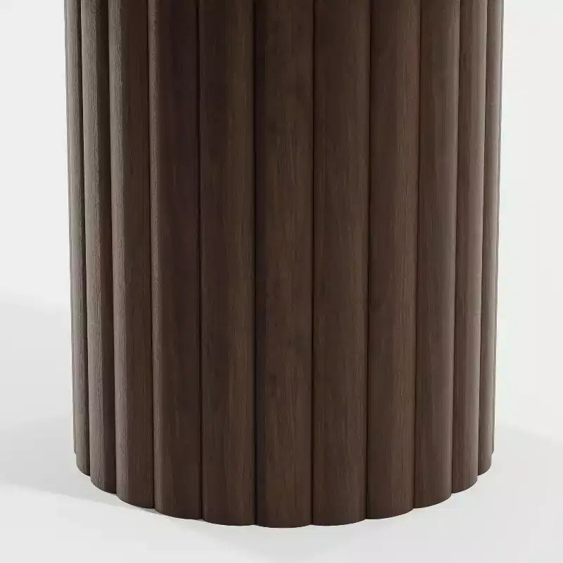 46" Round Solid Wood Dining Table for 4