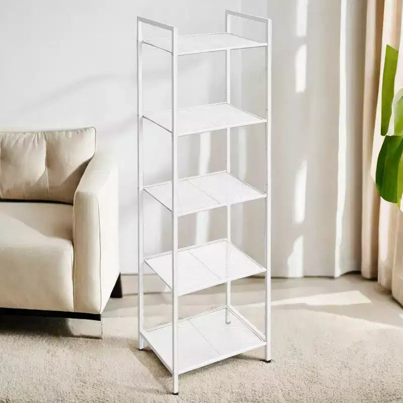 5-Tier Storage Rack with Adjustable Shelves for Bathroom, Living Room, Balcony & Kitchen