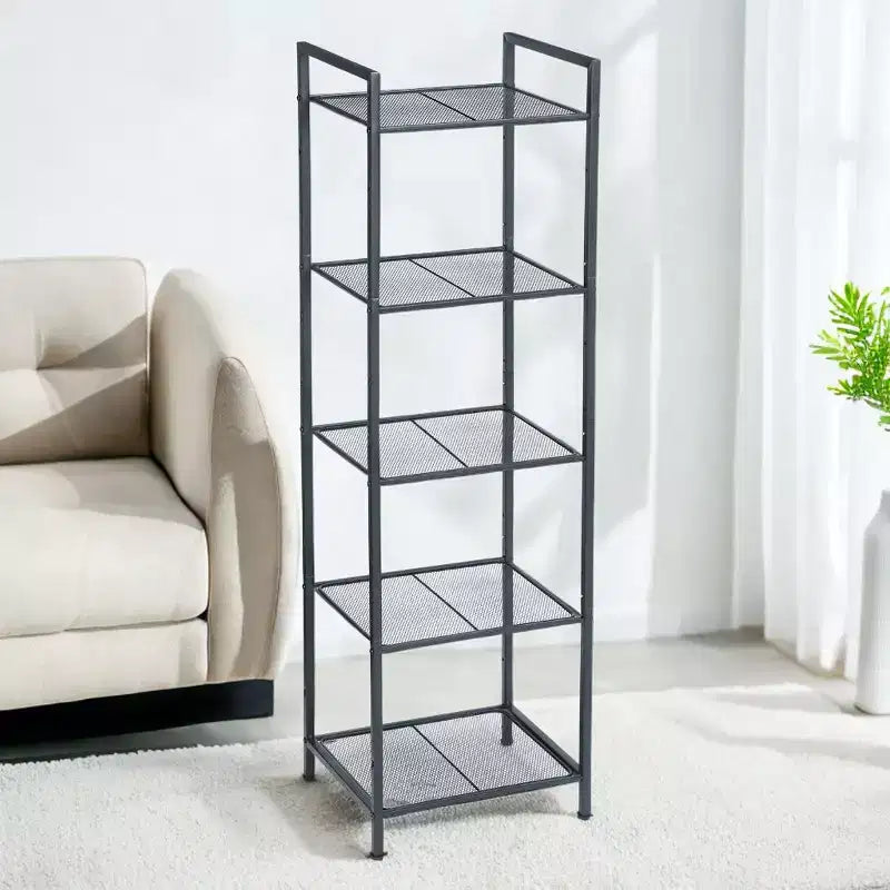 5-Tier Storage Rack with Adjustable Shelves for Bathroom, Living Room, Balcony & Kitchen