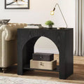 Farmhouse End Table with Wooden Pedestal, Large Sofa Side and Bedside Storage Nightstand for Living Room, Bedroom