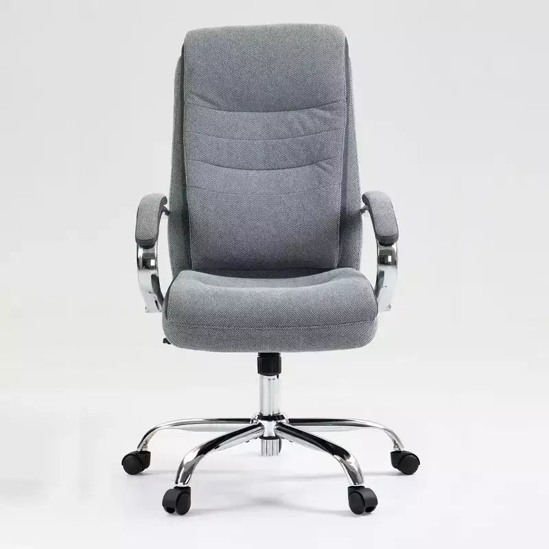 High Back Executive Office Chair with Adjustable Height & Fixed Arms