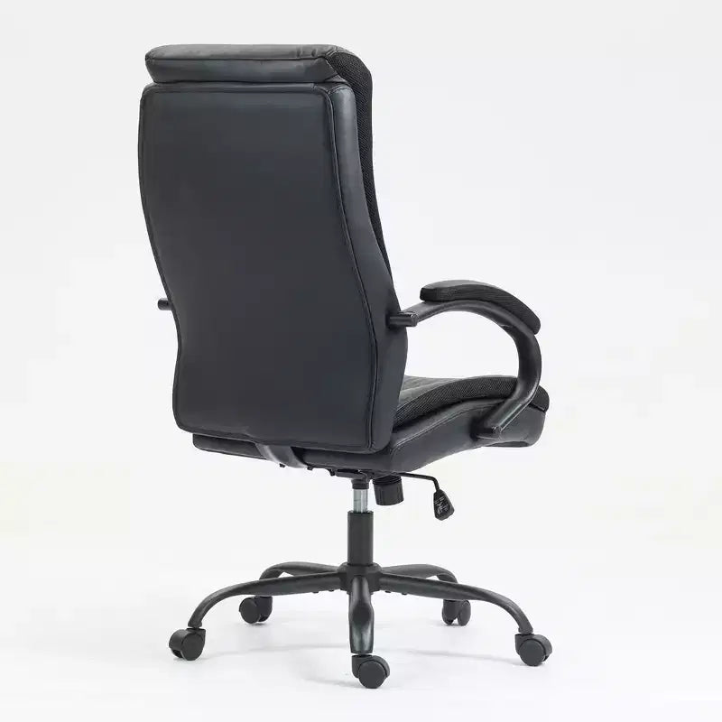 High Back Executive Office Chair with Adjustable Height & Fixed Arms
