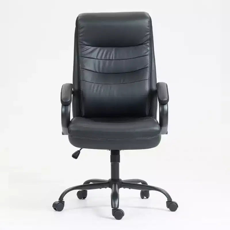 High Back Executive Office Chair with Adjustable Height & Fixed Arms