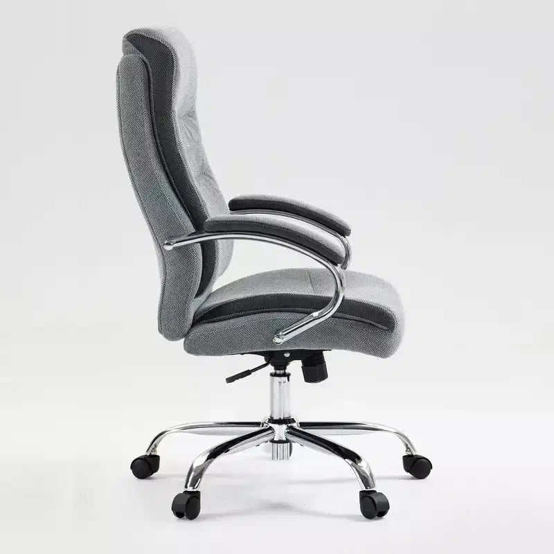 High Back Executive Office Chair with Adjustable Height & Fixed Arms