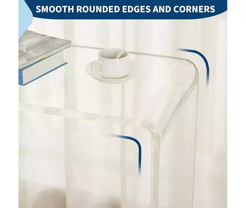 Clear Acrylic Console Table – Modern Narrow Side Table for Entryway, Living Room & Hallway (38×15×29 in)