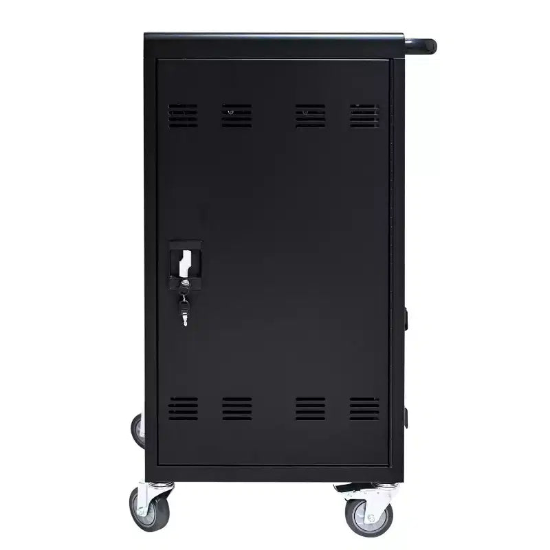 45-Device Mobile Charging Cart with Lock & Key, 4 Caster Tablet Laptop Charging Station for Classroom & Office
