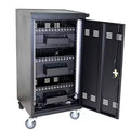 45-Device Mobile Charging Cart with Lock & Key, 4 Caster Tablet Laptop Charging Station for Classroom & Office