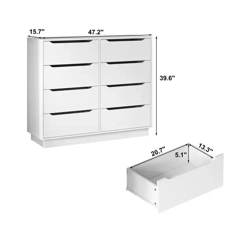 9-Drawer Wide Dresser for Bedroom, Living Room & Entryway