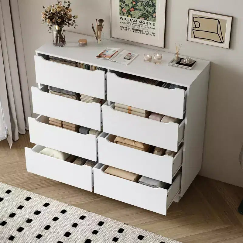 9-Drawer Wide Dresser for Bedroom, Living Room & Entryway