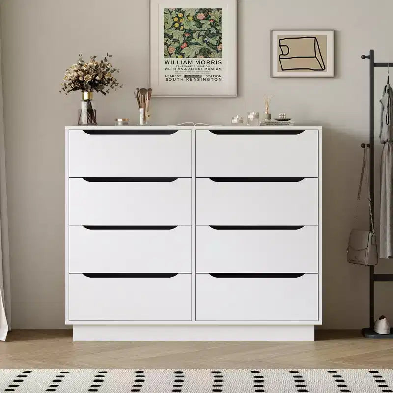 9-Drawer Wide Dresser for Bedroom, Living Room & Entryway