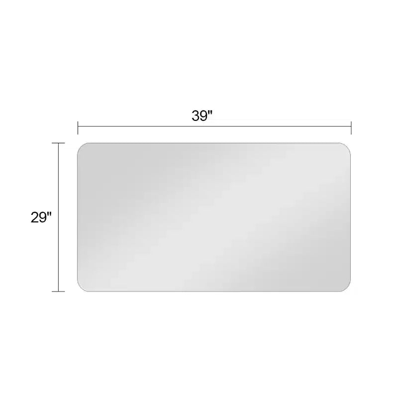 29x39 Frameless Bathroom Wall Mirror, Rounded Rectangle, Anti-Fog Waterproof Vanity Mirror