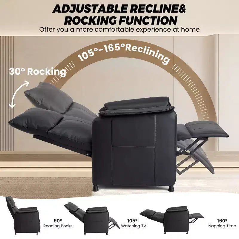 Electric Recliner Chair with Massage and Heat for Living Room or Office