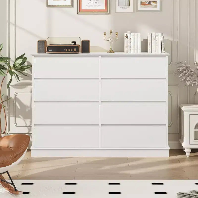 8-Drawer Double Dresser for Bedroom – 51" Wide Chest of Drawers