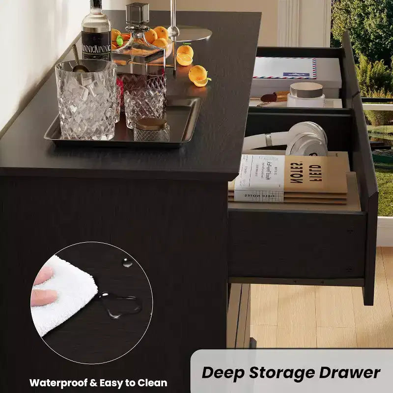 8-Drawer Double Dresser for Bedroom – 51" Wide Chest of Drawers