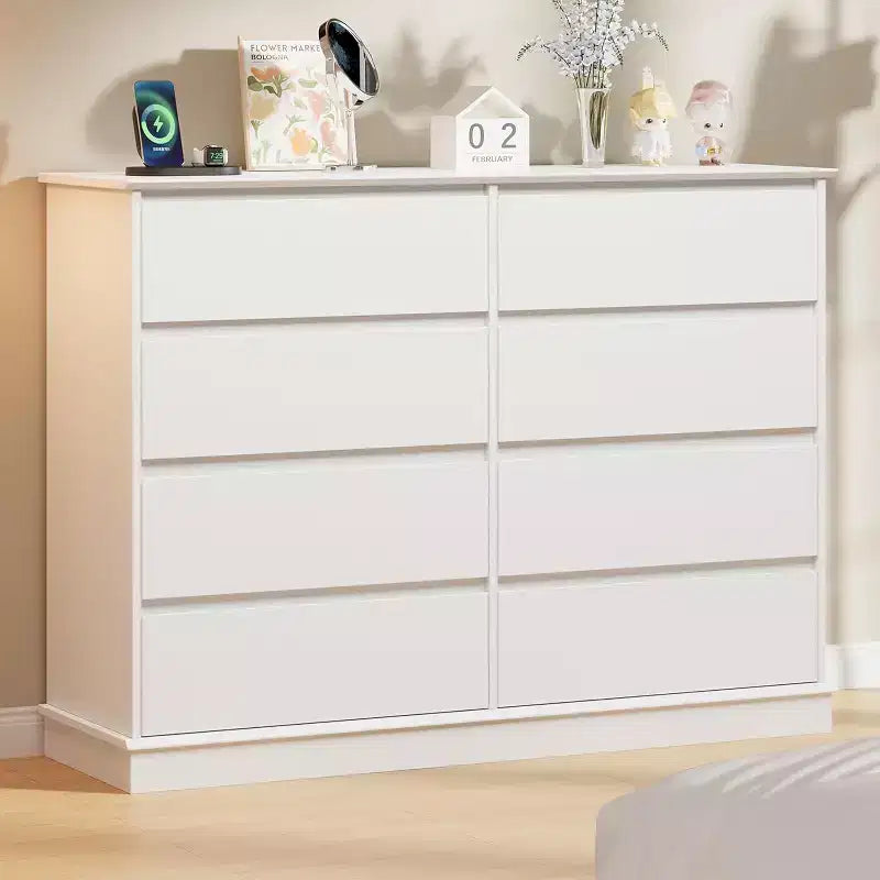 8-Drawer Double Dresser for Bedroom – 51" Wide Chest of Drawers