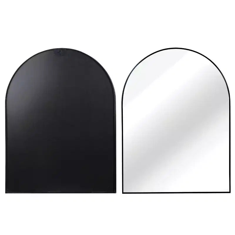 30 x 40 Arched Decor Wall Mirror, Large Modern Aluminum Alloy Frame Vanity Mirror for Entryway & Bathroom