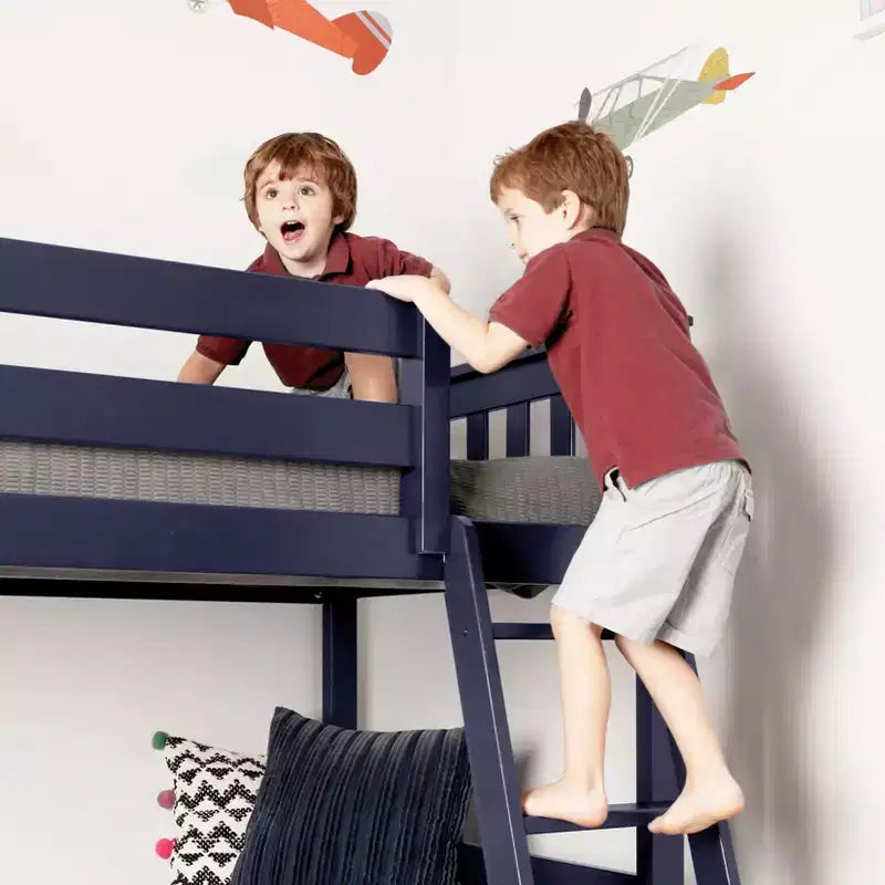 Lit superposé bas Max & Lily double sur double avec rideaux