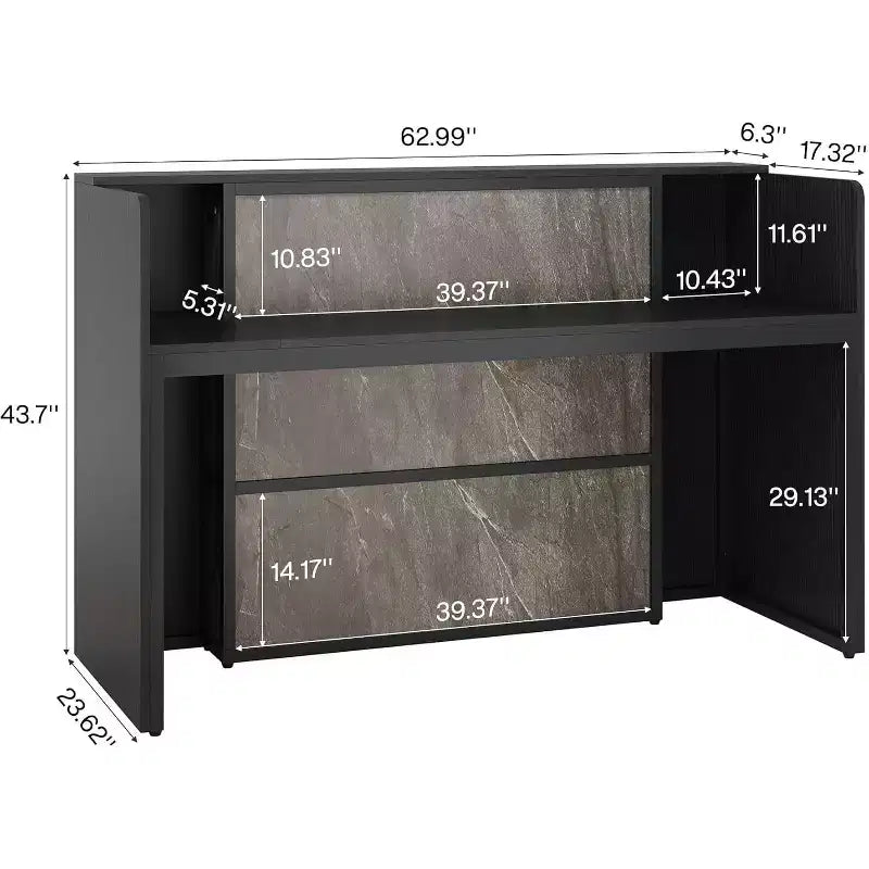 63-Inch LED Reception Desk