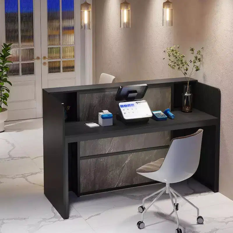 63-Inch LED Reception Desk