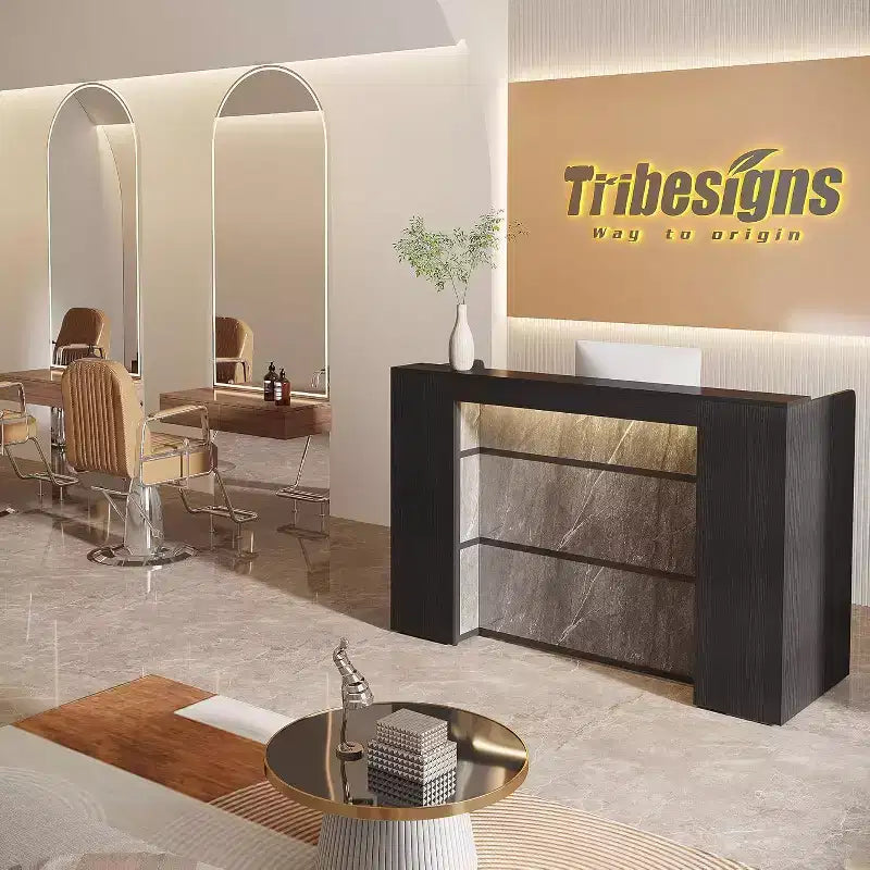 63-Inch LED Reception Desk
