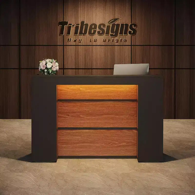 63-Inch LED Reception Desk