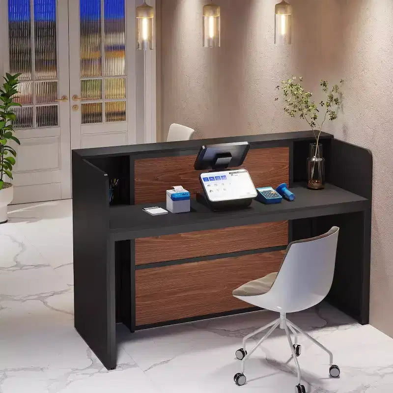 63-Inch LED Reception Desk