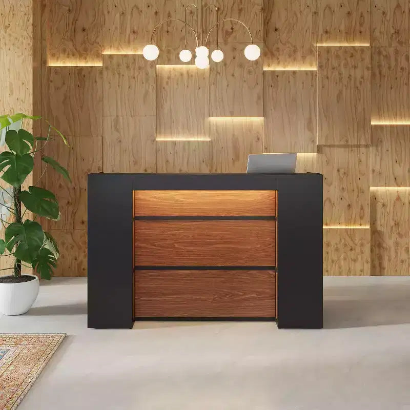 63-Inch LED Reception Desk