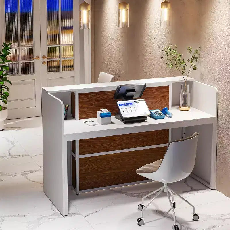 63-Inch LED Reception Desk